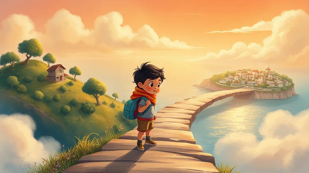Un enfant sourit en tenant un livre illustré et personnalisé, prêt pour une aventure.